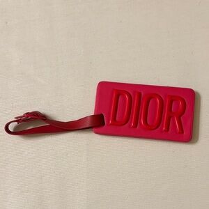 Dior Red Travel Tag/Mirror